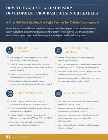 RL_Executive Leadership Checklist-Cover Image