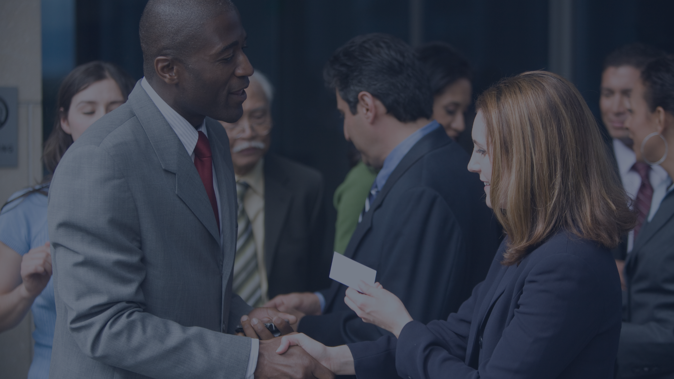 two executives strategic networking